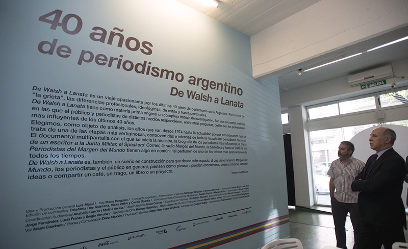 Ricardo Lorenzetti visit la muestra 40 aos de periodismo argentino, de Walsh a Lanata