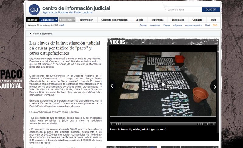 Paco: las claves de la investigación judicial, en otro especial del CIJ