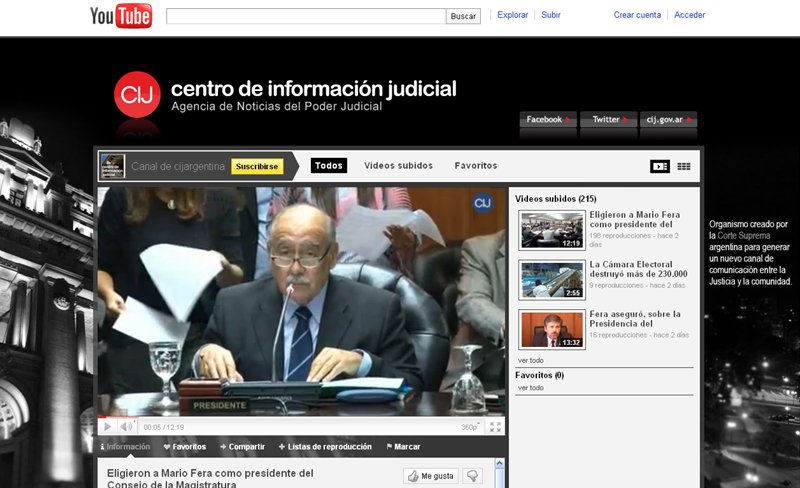 El CIJ presenta su nuevo canal de videos en Youtube