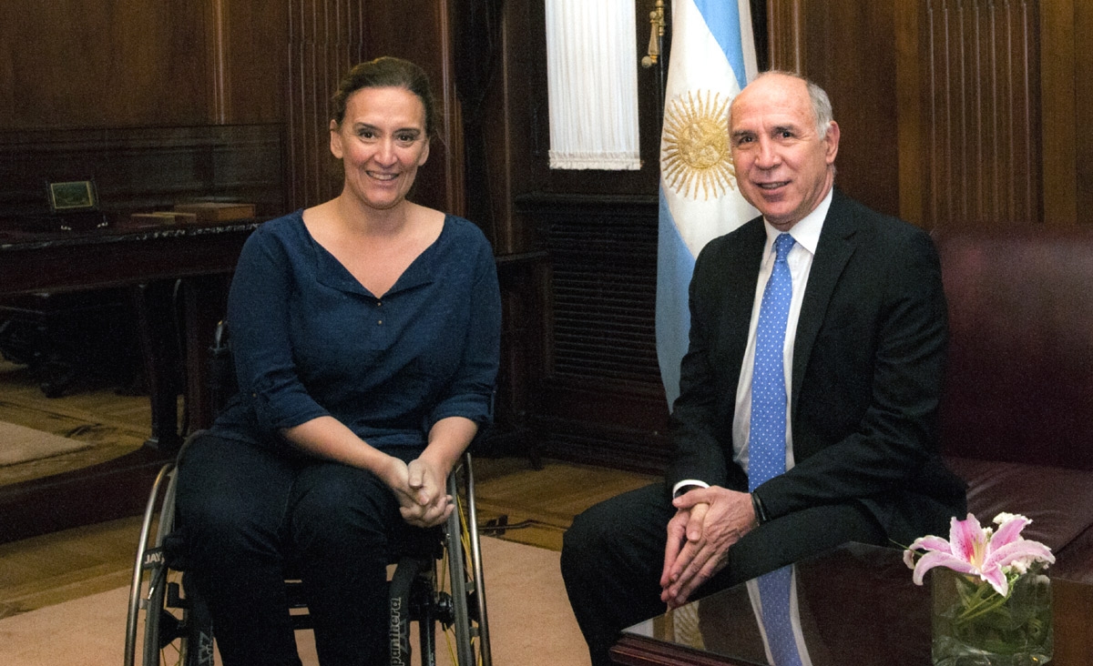 Lorenzetti recibi a Gabriela Michetti, vicepresidenta electa de la Nacin