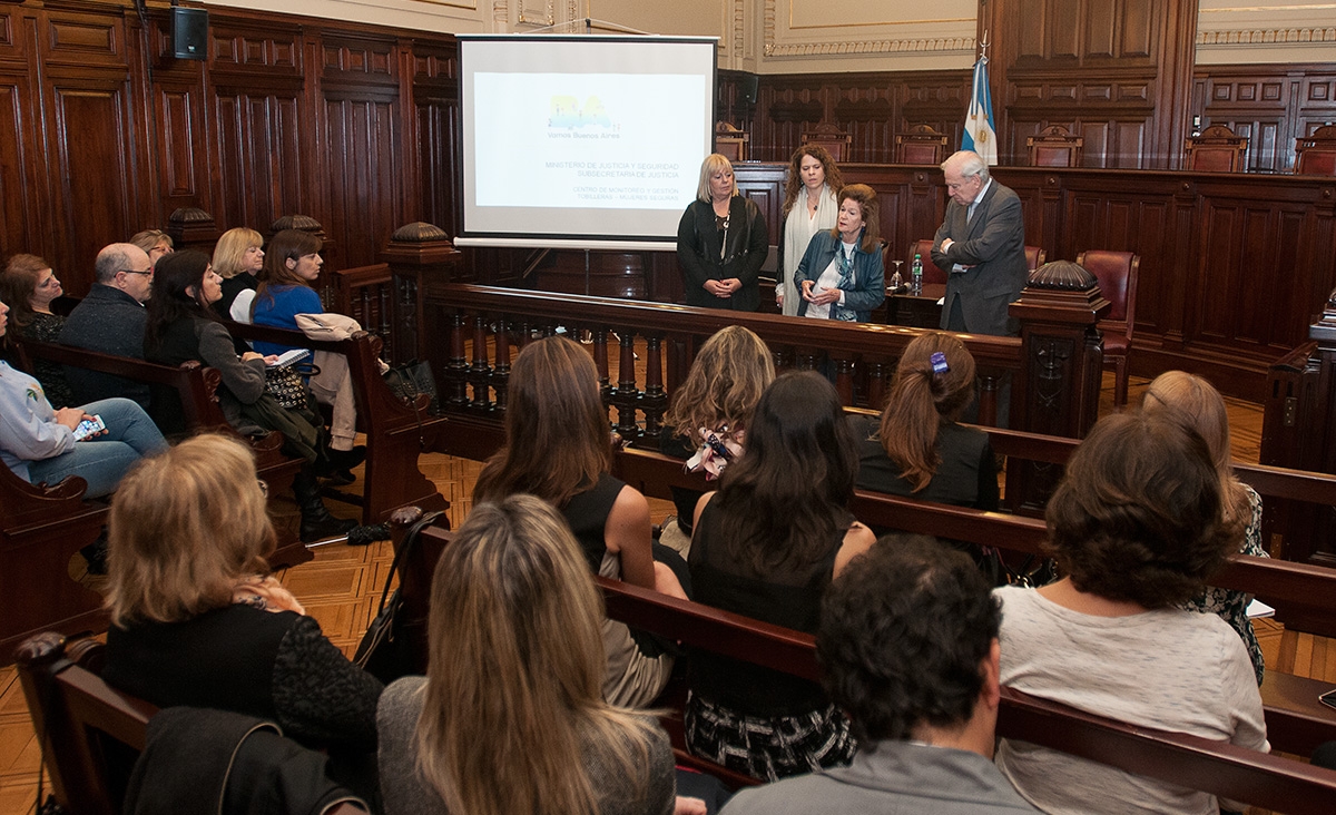 La OVD convoc a la presentacin de tobilleras de monitoreo para prevenir hechos de violencia domstica